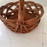 Panier en osier vintage