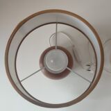 Wooden ball foot lamp