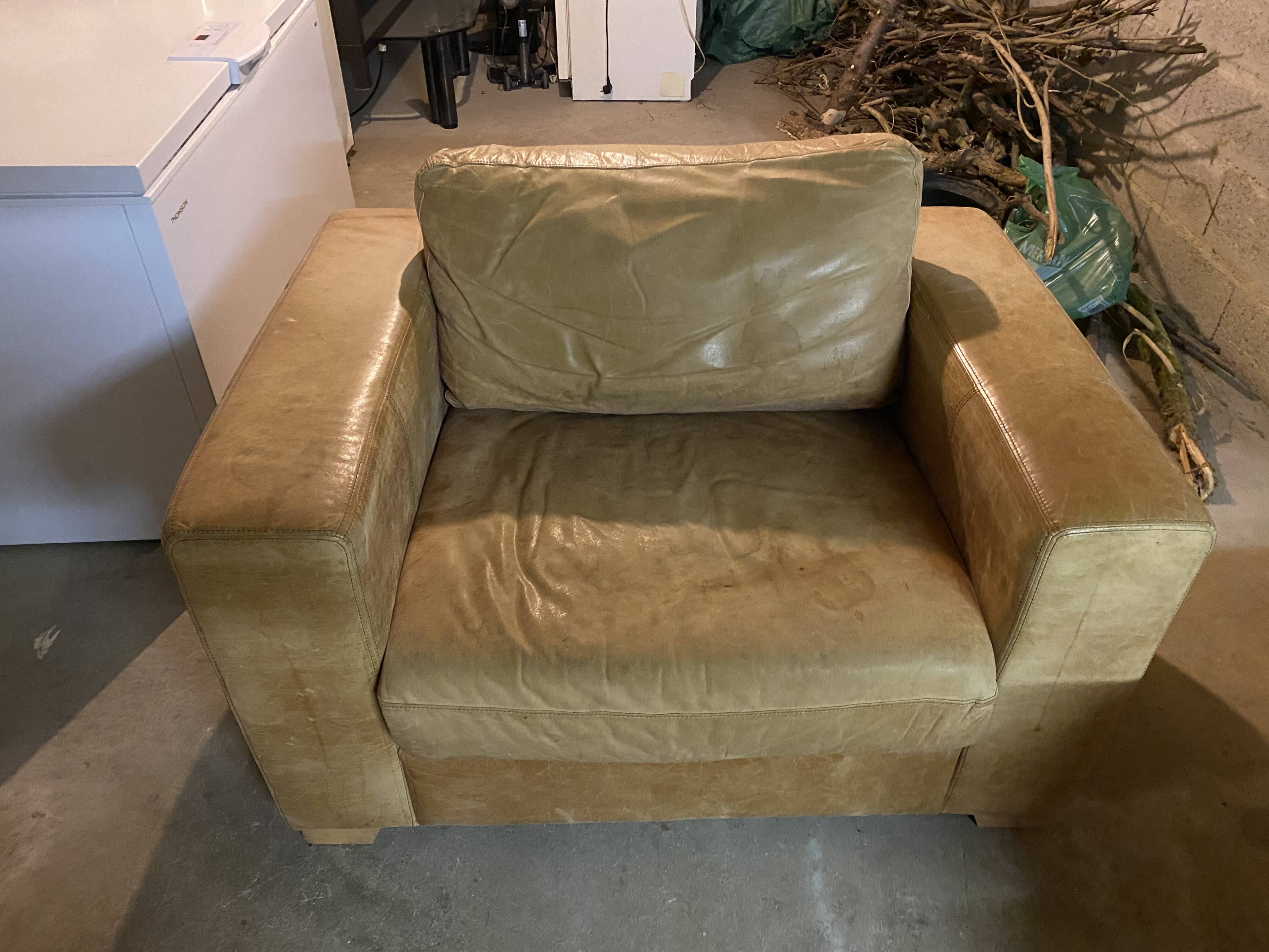 Leather armchair