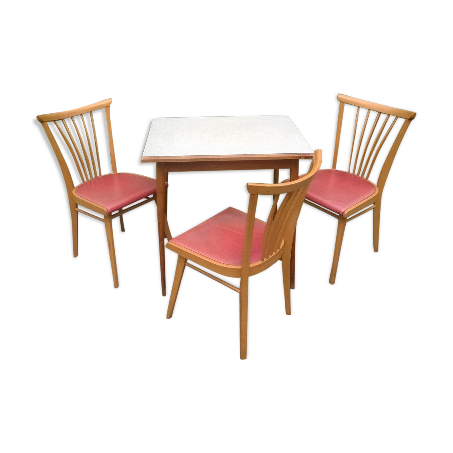 Table and chairs kitchen years 60