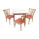 Table and chairs kitchen years 60