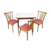 Table and chairs kitchen years 60