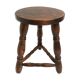 Tabouret en boispied tripode