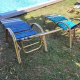Set of 5 sunbathing chairs