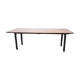 Industrial iron and wood table