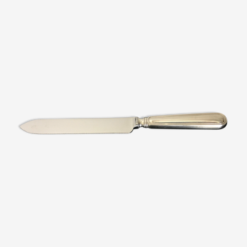 Silver metal bread knife