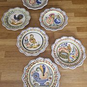 Série de 6 assiettes bretonnes