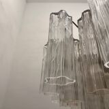 Chandelier en verre de Murano Tronchi des années 1970
