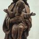 statue of the holy virgin in cast iron
