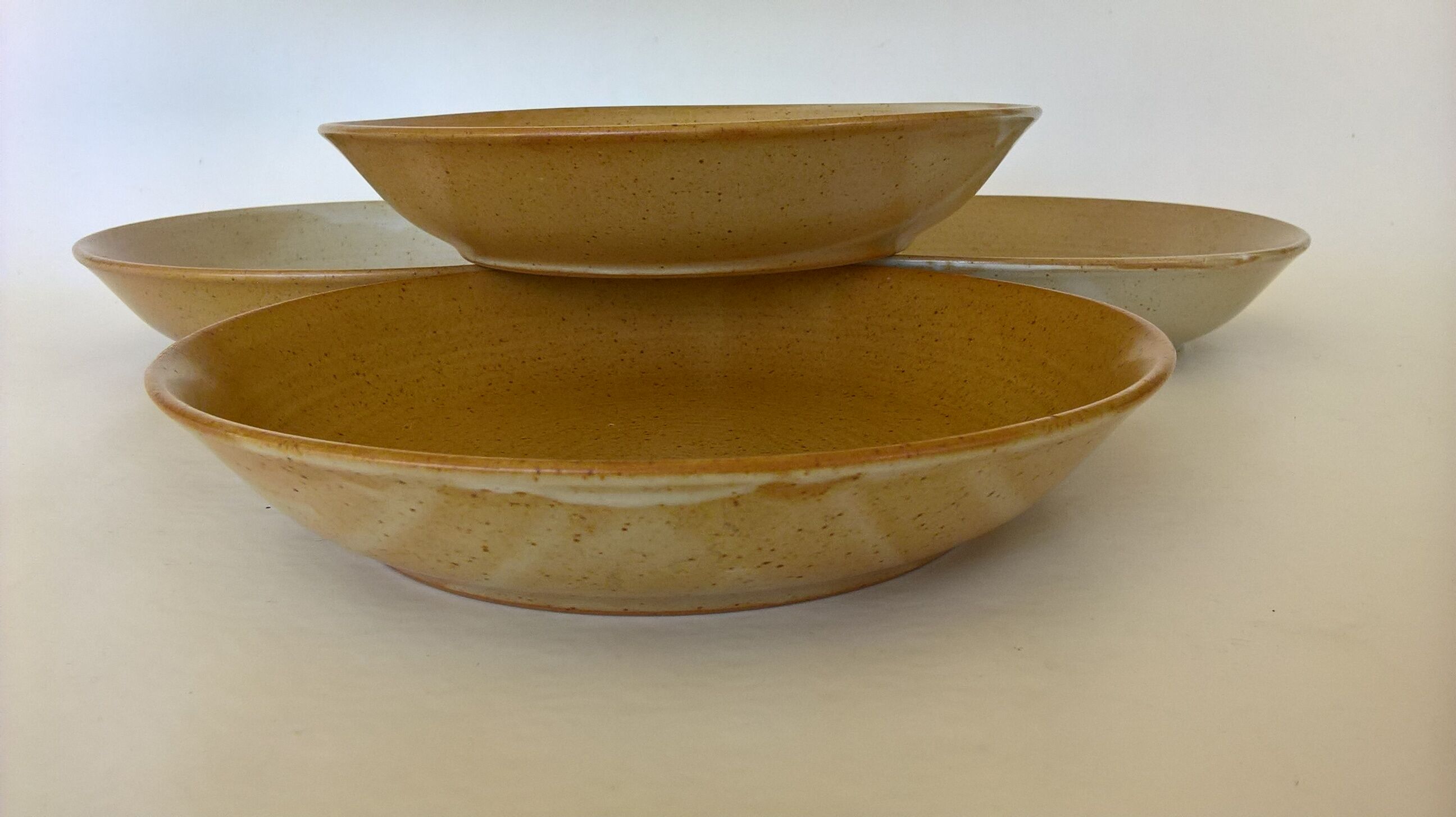 Set de 4 assiettes calottes en grès CNP village