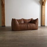 Le Bambole sofa in buffalo leather by Mario Bellini for B&B Italia, 1970s