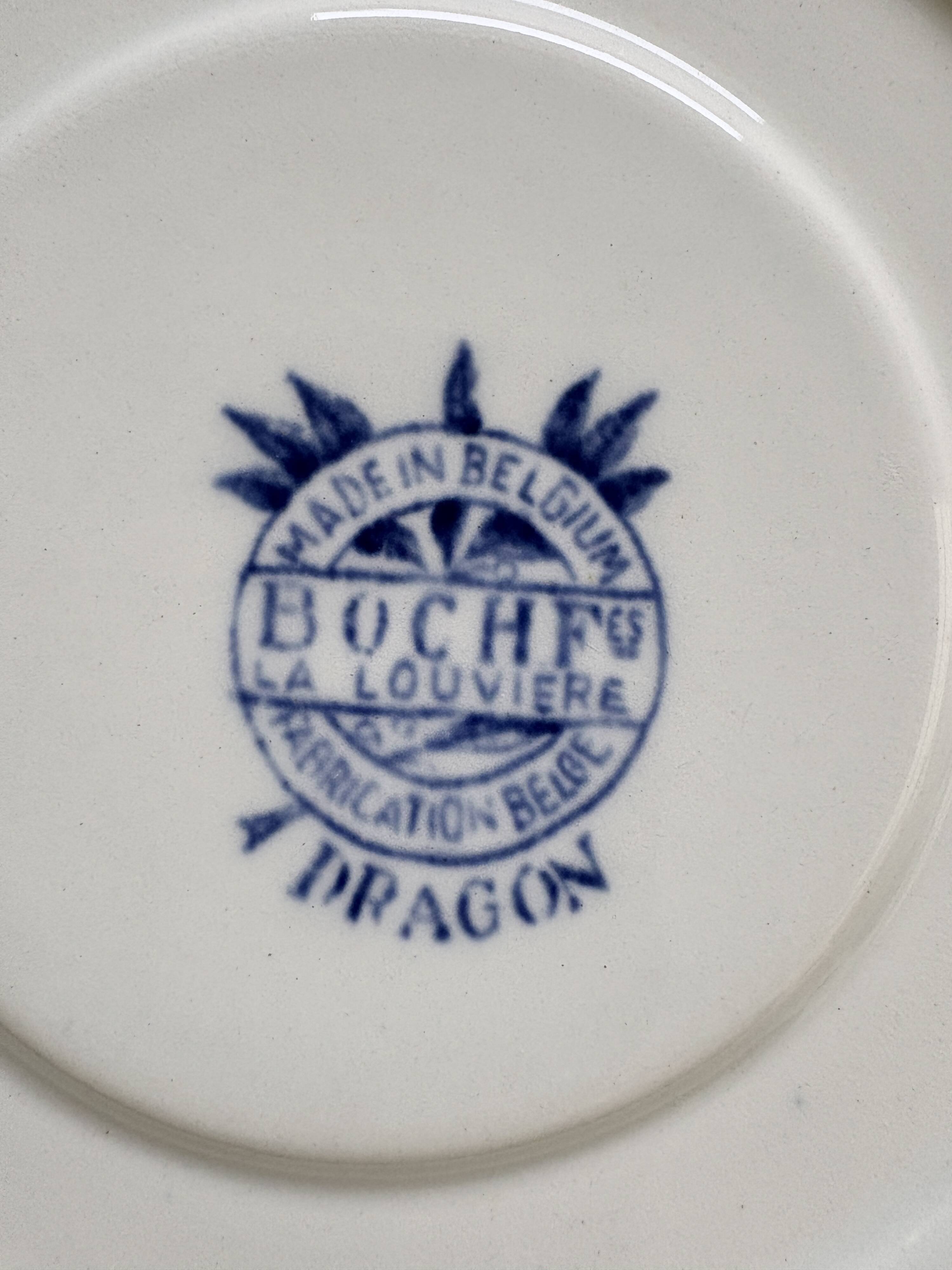 Service Petit-Déjeuner Boch La Louvière – Modèle Dragon Bleu