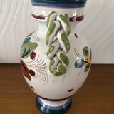 Italian majolica ceramic pitcher / jug signed
