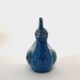 Pair of vintage peacock statues, Aldo Londi for Bitossi, Rimini blu series.