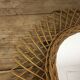 Vintage rattan sun mirror diameter 47cm