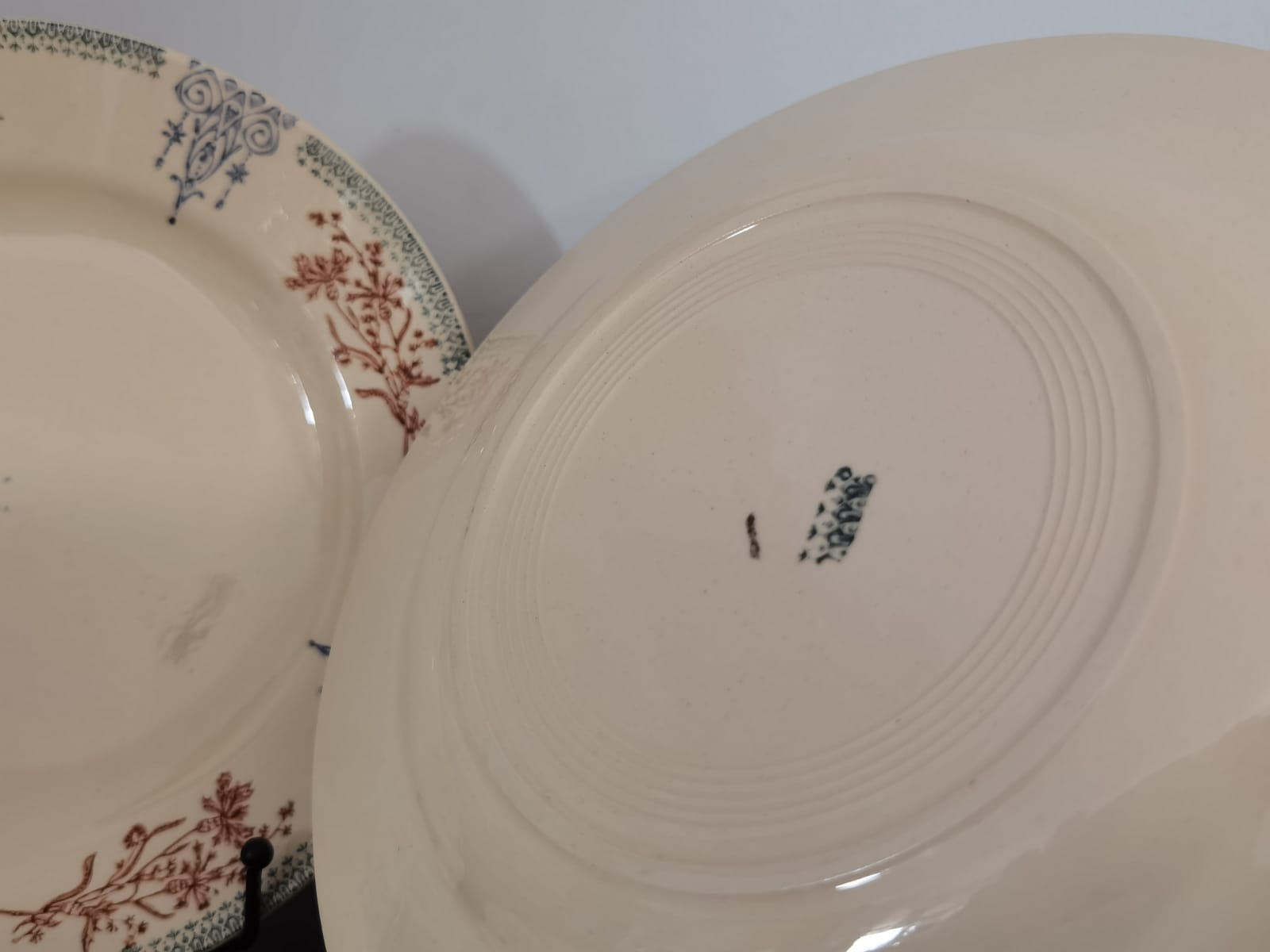 Set of semi-hollow plates Amandinoise St Amand vintage