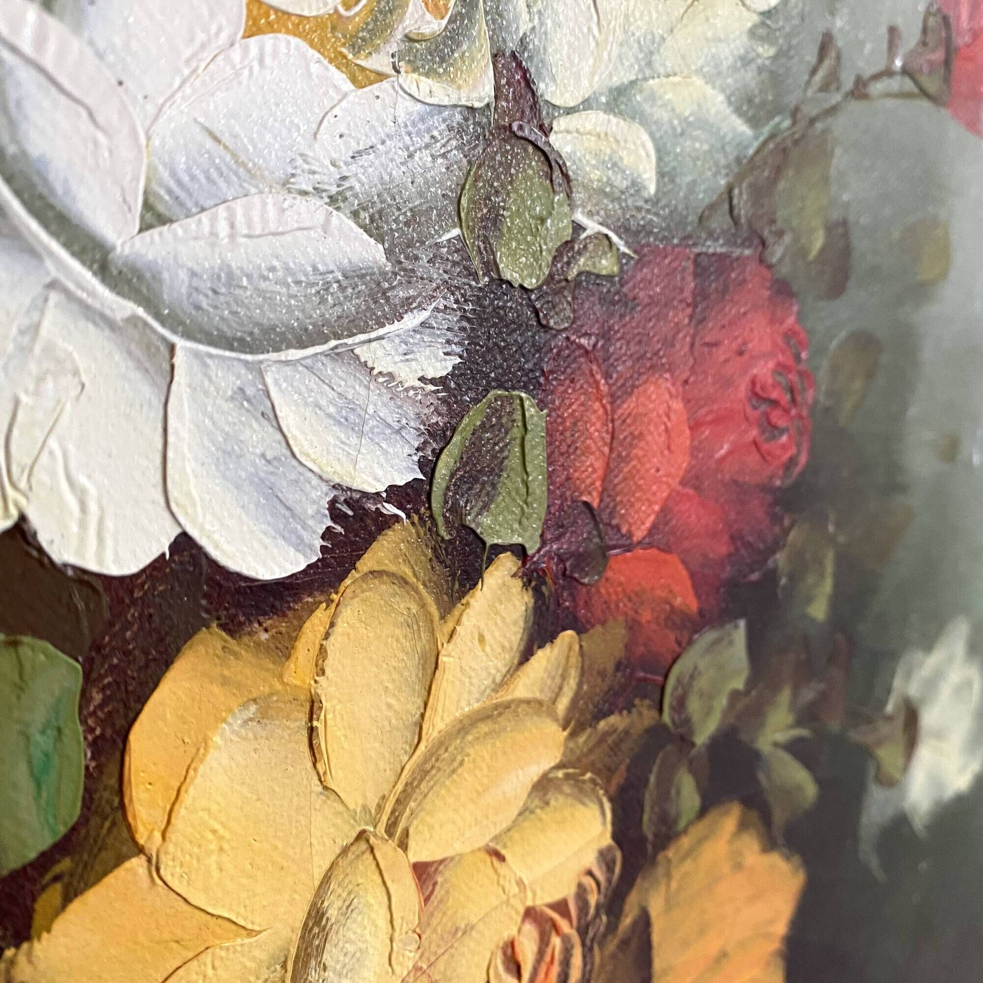 Painting on canvas still life, oil bouquet of flowers Copley
