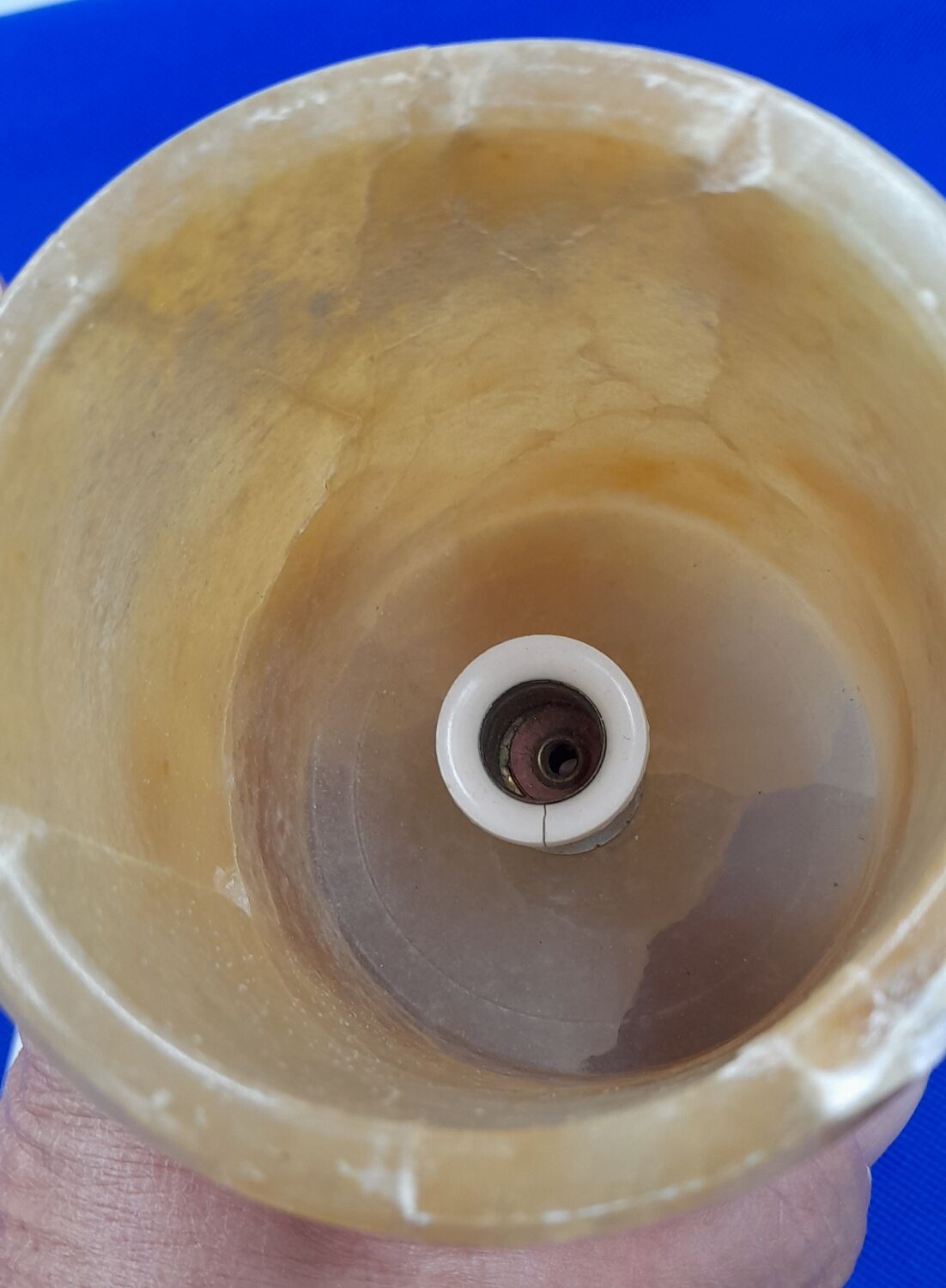 Alabaster bedside lamps