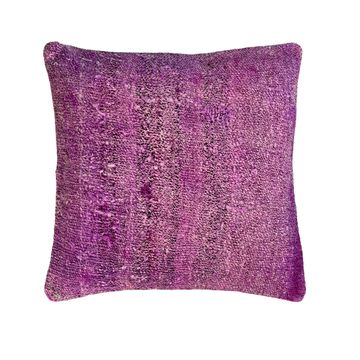Vintage turkish hand knotted cushion cover , 45 x 45 cm