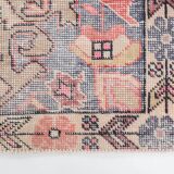 4x7 Pale Red & Beige Rustic Vintage Rug, 129x217Cm