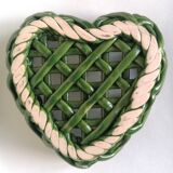 Braided porcelain basket