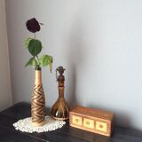 Bottle glass and wicker
