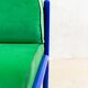 Souvignet armchair reupholstered in green velvet