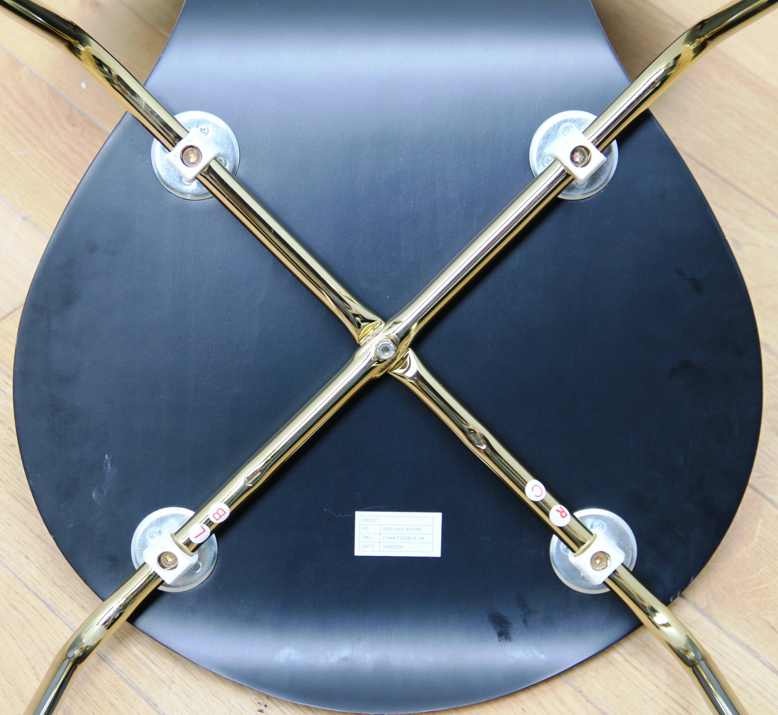 Suite of 8 designer dining room chairs