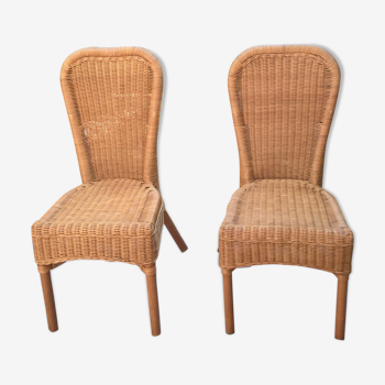 Nice pair of 90 Euros rattan chairs