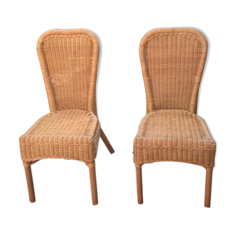 Nice pair of 90 Euros rattan chairs