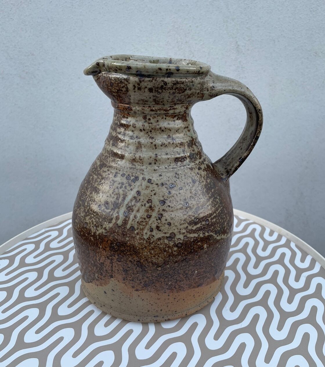 Stoneware pitcher by Pierre Digan