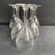 8 guilloché footed glasses – Art Nouveau