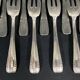 Set of 12 Vintage Design Silver Metal Dessert Cake Forks 1
