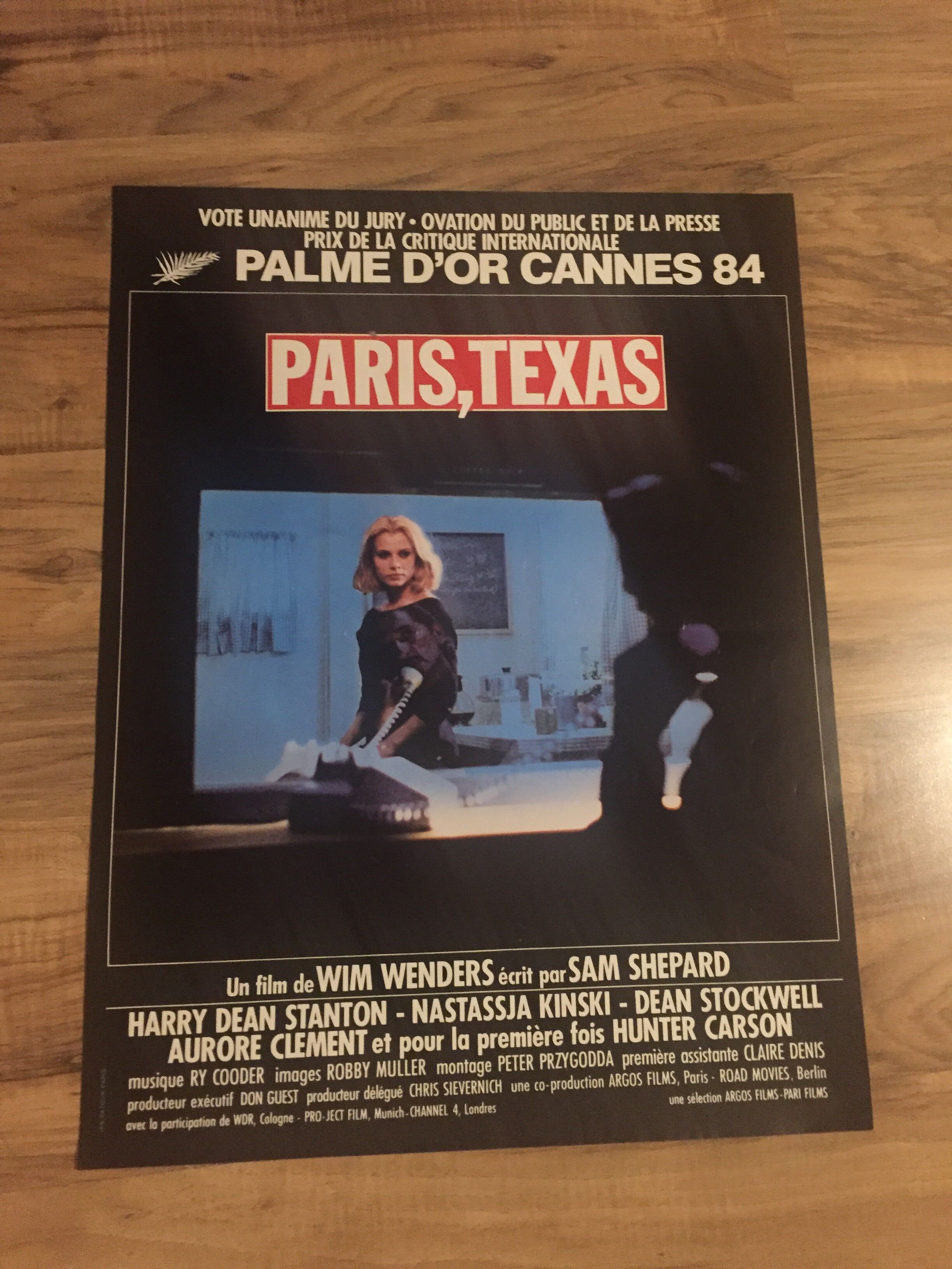 Movie poster "Paris,Texas"