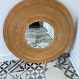 Wicker mirror