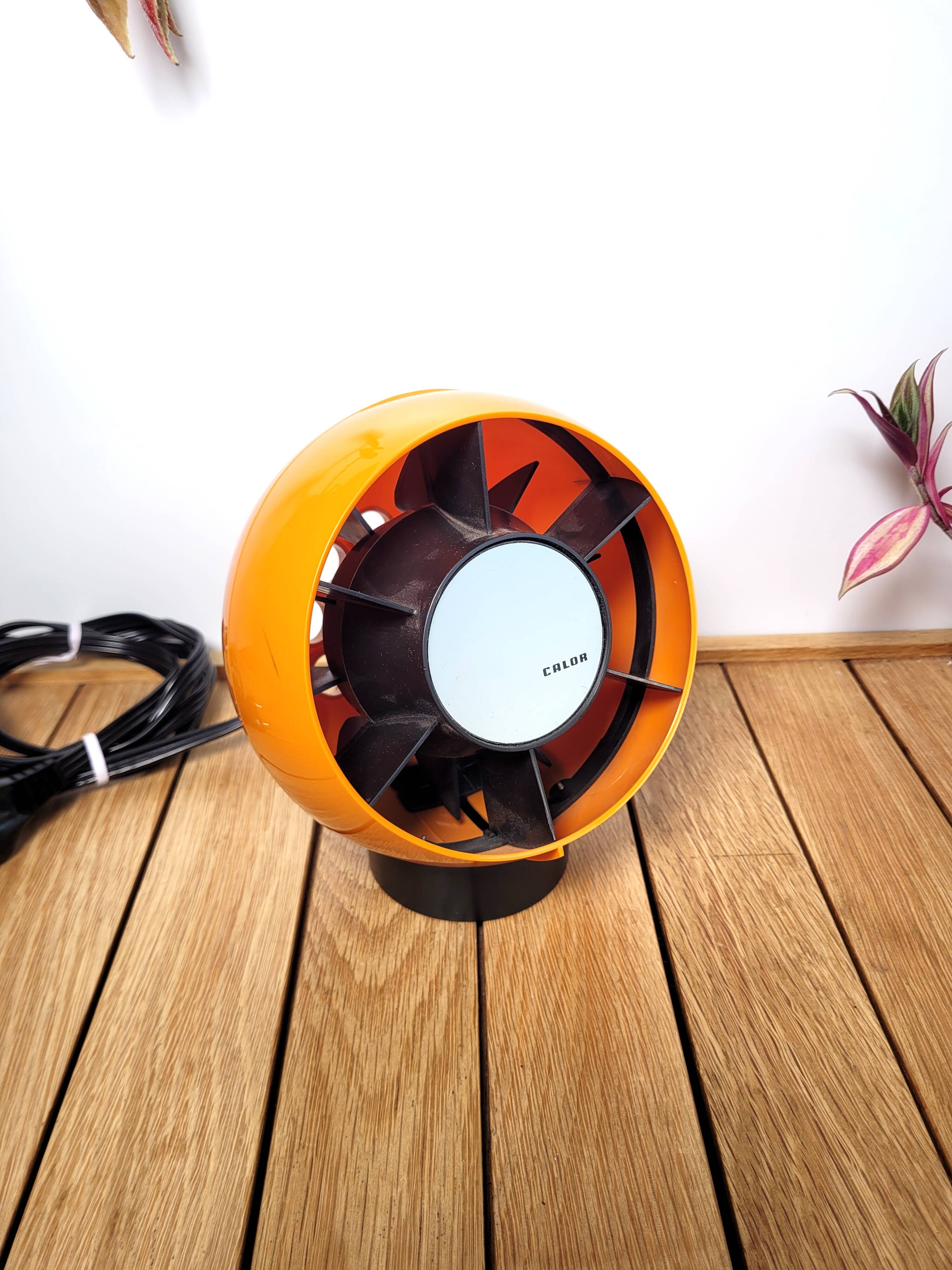 Orange Calor ball fan 1970