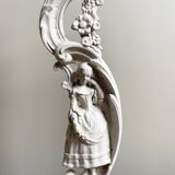 Pair of patinated candlesticks