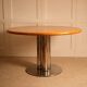 Circular dining table