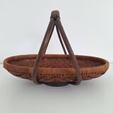 Vintage bamboo basket