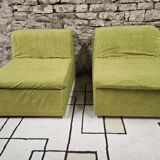 Pair of vintage 1970s armchairs