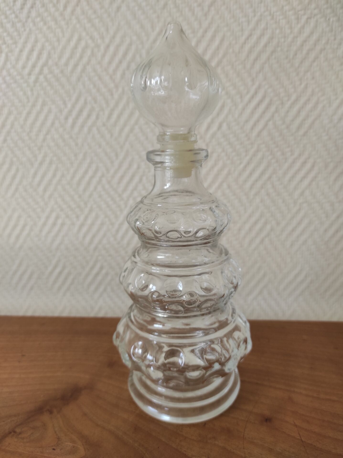 Vintage glass carafe 0.375 L