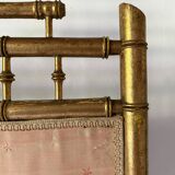 Fire screen, 19th century bamboo-style fireplace screen