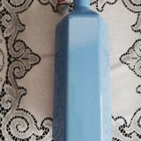 Blue ceramic hot water bottle
