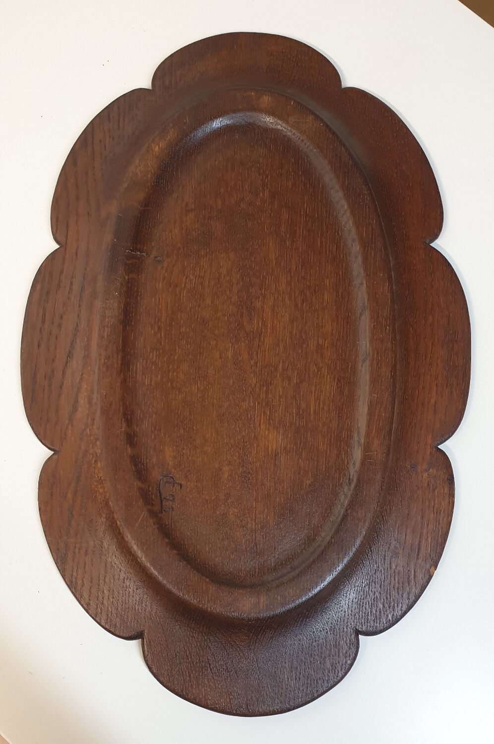 Hand-carved wooden top