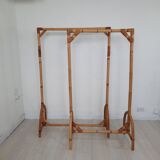Deux porte-manteaux en bambou vintage