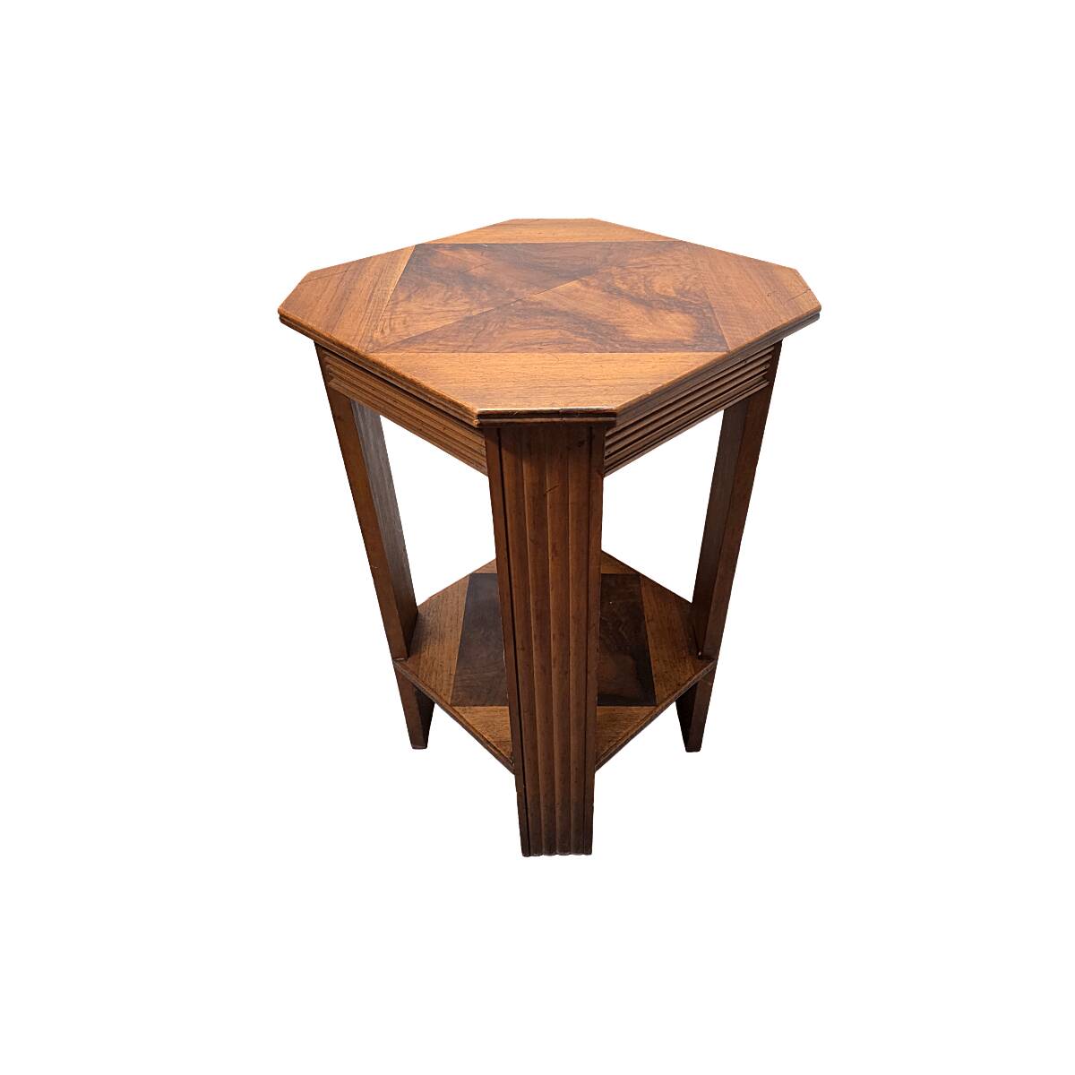 French Art Deco Octagon Side Table, 1930s