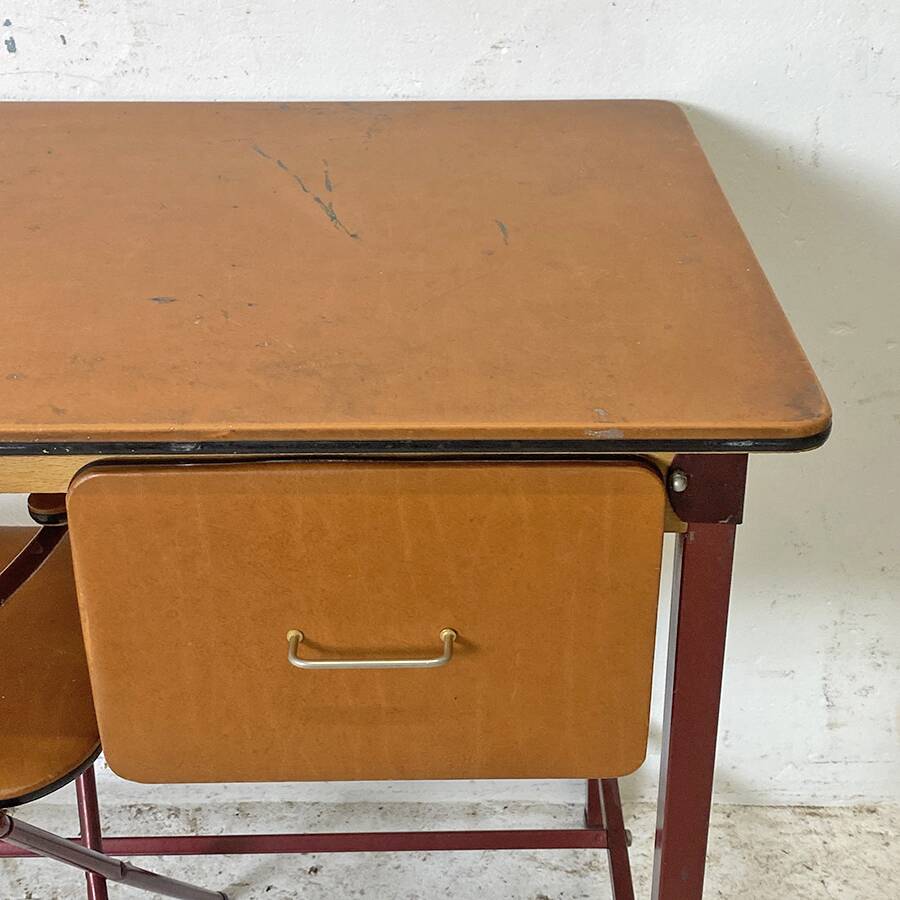 Vintage 80's children's desk and armchair