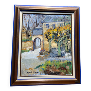 Peinture au couteau signée