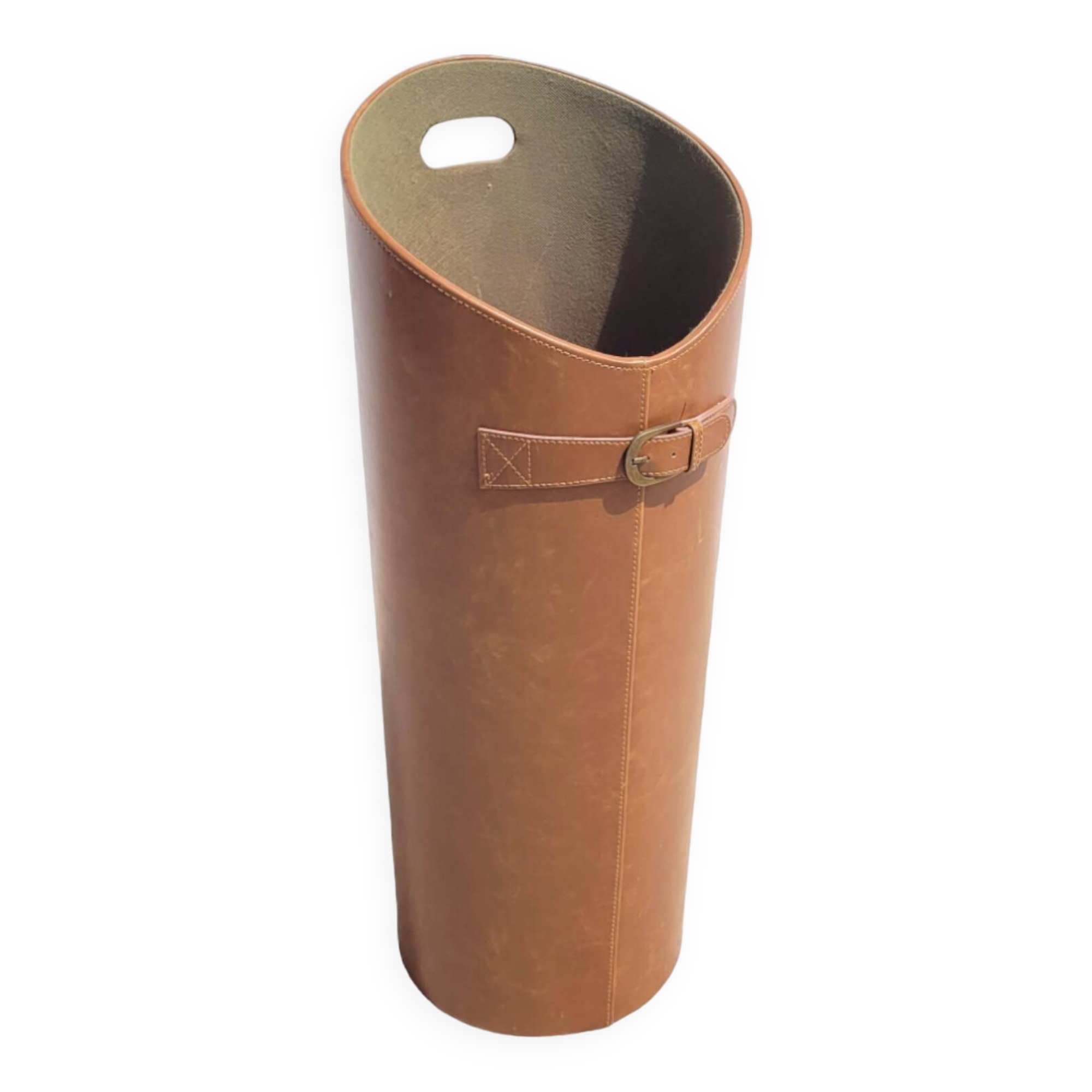 Leather umbrella holder