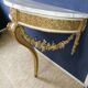 Console bois doré en applique
